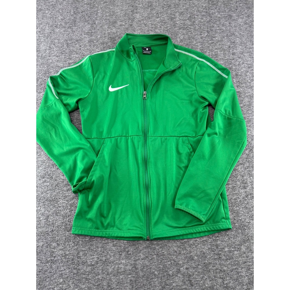 Nike Dri-FIT Green Full Zip Track Jacket Mens Small Training Top